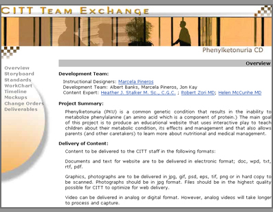 Screenshot of the ADL Checklists