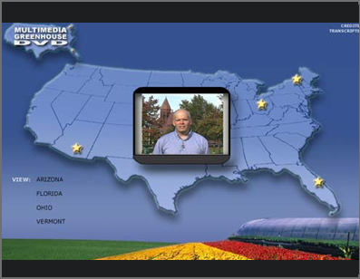 Screenshot of the Greenhouse Multimedia DVD