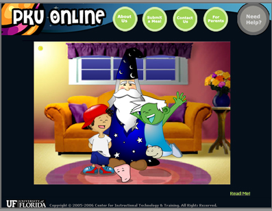 Screenshot of the PKU Game