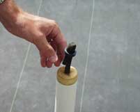 Ring secures kinked tube